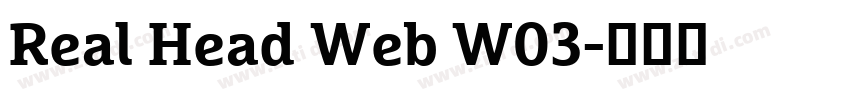 Real Head Web W03字体转换